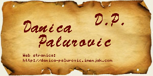 Danica Palurović vizit kartica